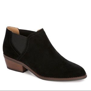 Lucky Brand Frona Chelsea Black Suede Boots 7